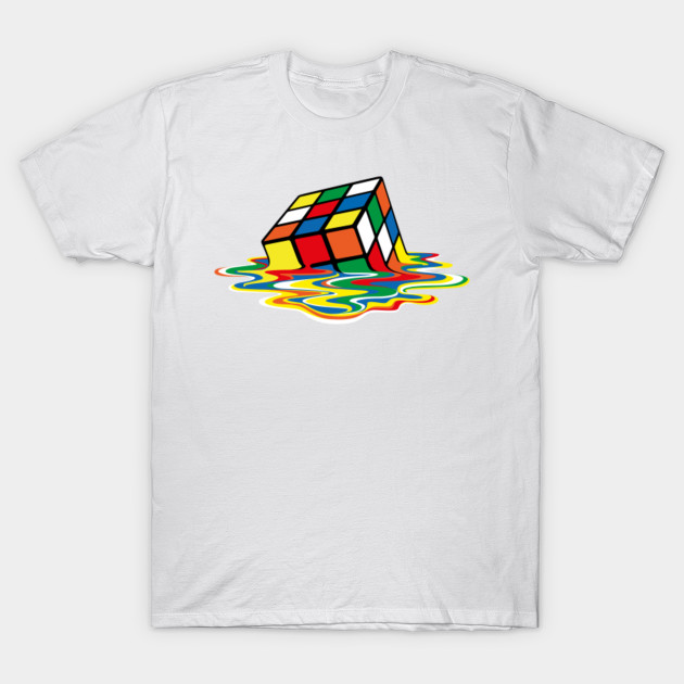 Sheldon Cooper - Melting Rubik's Cube T-Shirt-TOZ